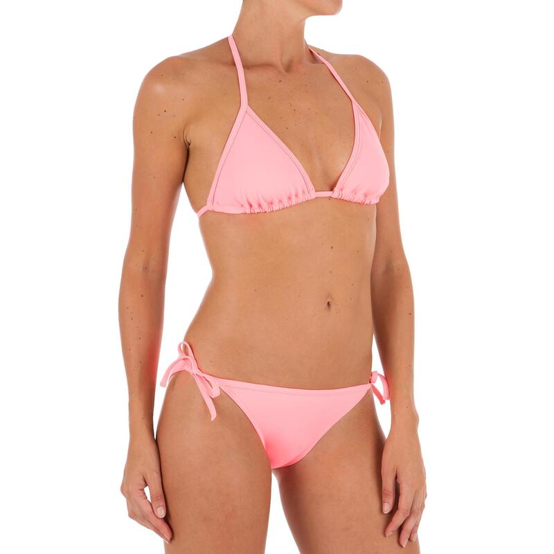 Haut de maillot de bain femme triangle coulissant MAE FLUO ORIGAMI