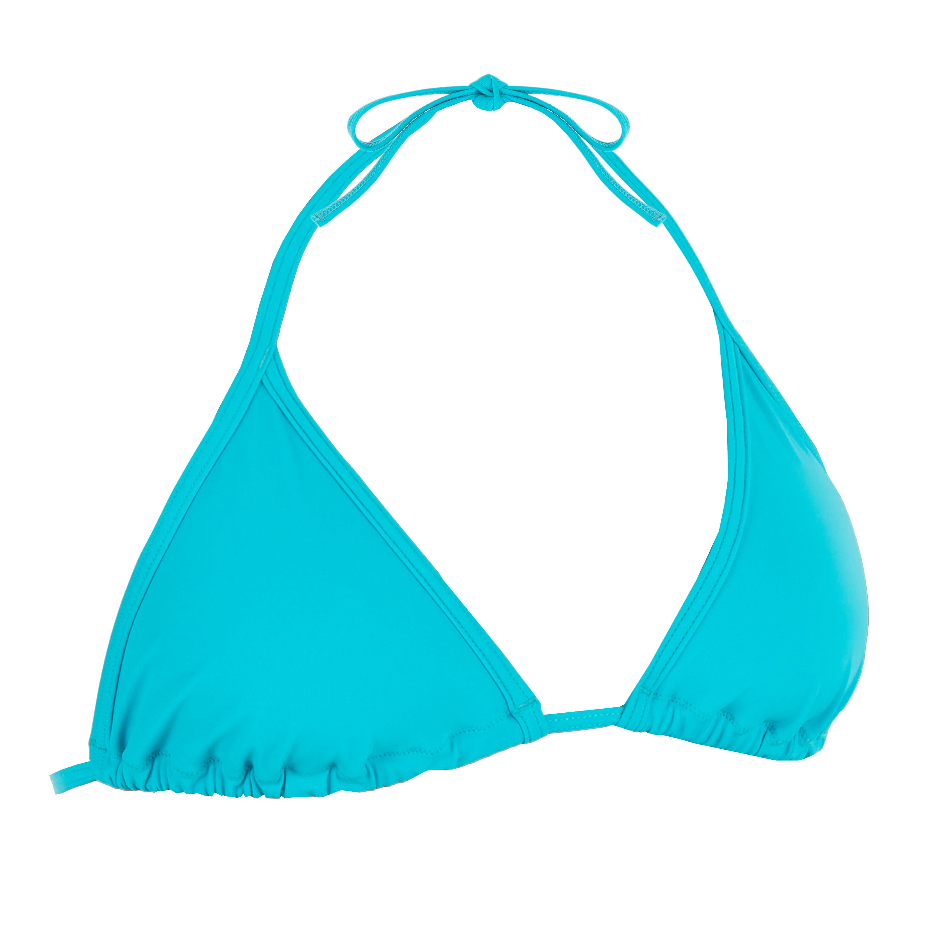 Mae Women's Sliding Triangle Bikini Top - Turquoise 2/8