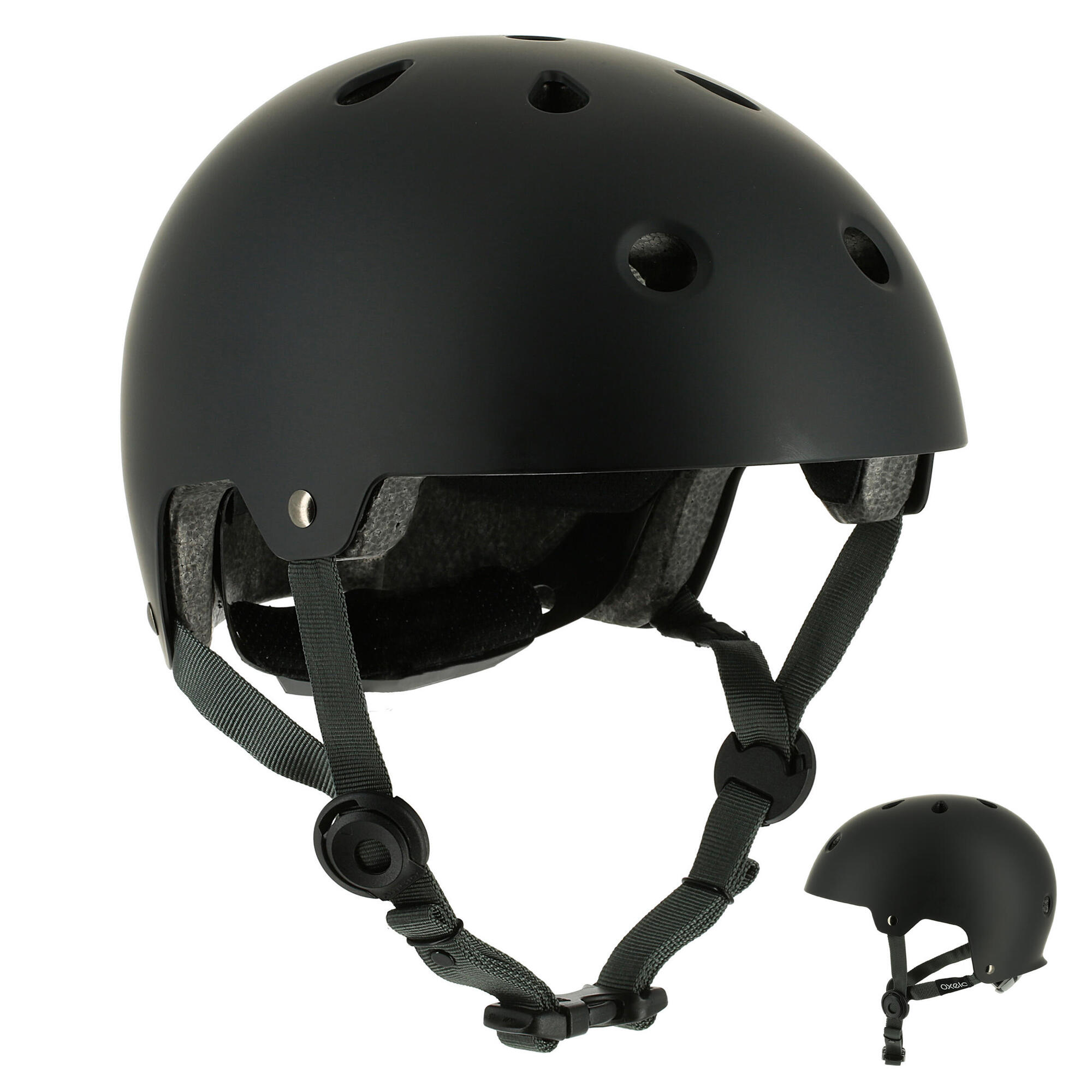 Casque roller skateboard trottinette v lo PLAY 5 noir oxelo Casque roller skateboard trottinette v lo PLAY 5 noir oxelo