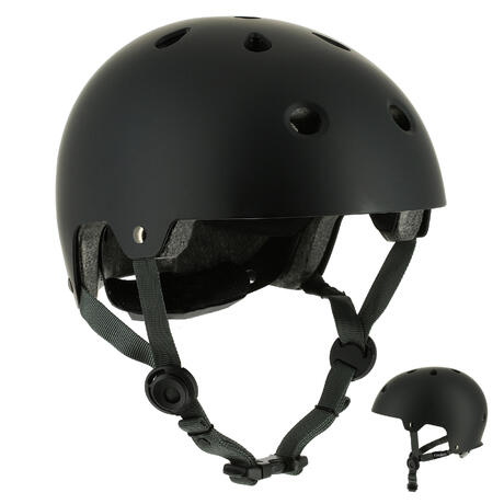 Play 5 Skateboard Scooter Skating Helmet Black Oxelo