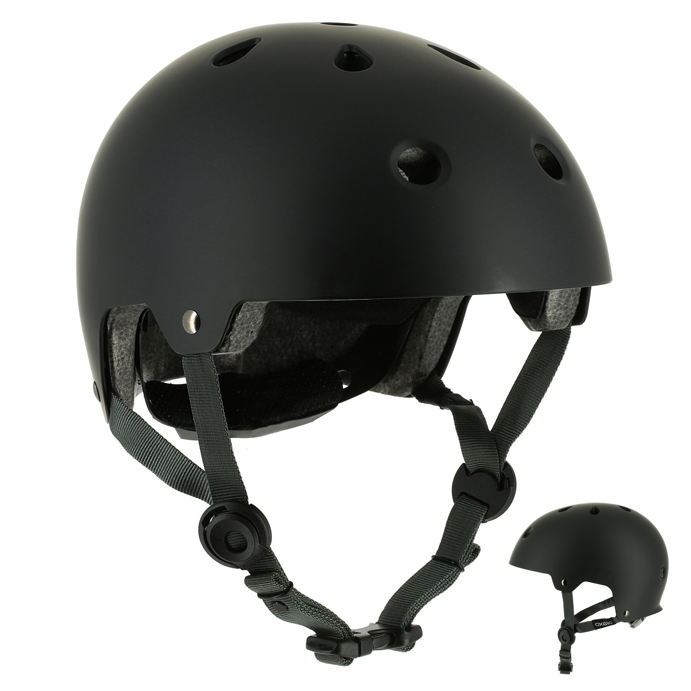 Play 5 Skateboard Scooter Skating Helmet - Black - Decathlon