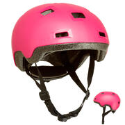 Casco para patines, patín del diablo, patineta, bicicleta B100 rosa