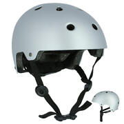 Casco para patines patineta patín del diablo bicicleta PLAY 5 gris