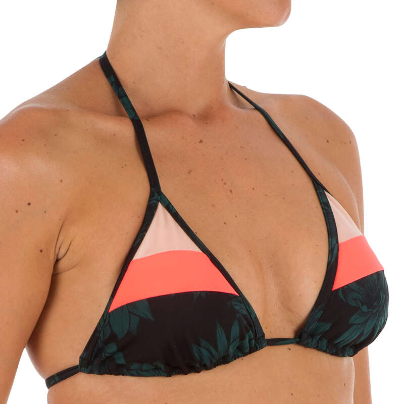 WOMEN BEGINNER SURF SWIMSUIT Surf - Mae Triangle - Colourb Terra OLAIAN - Surf Clothing