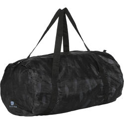 sac tube pliable fitness M noir gris print domyos