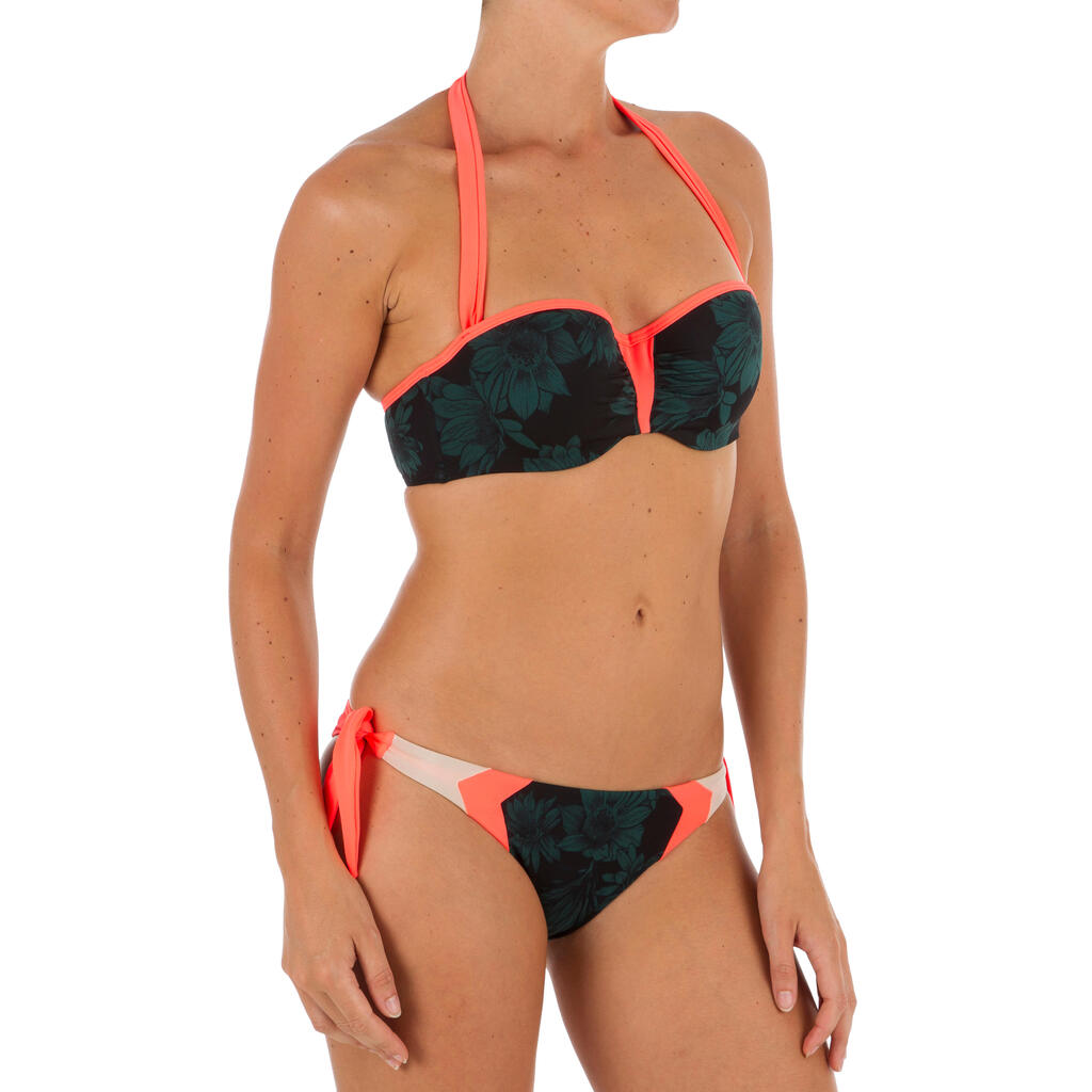 Bikini-Hose Sabi Colorblock seitlich gebunden Damen