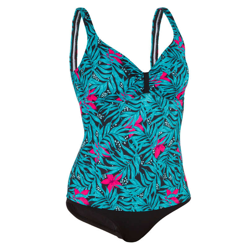 WOMEN BEGINNER SURF SWIMSUIT Surf - Doli 1-Piece - Bali Black OLAIAN - Surf Clothing