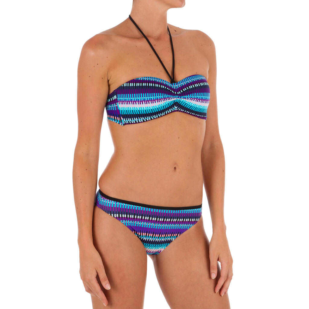 BAS DE MAILLOT DE BAIN FEMME CLASSIQUE NINA JAZZ BLEU
