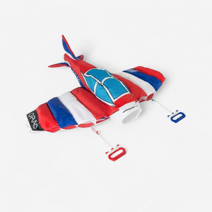 Cometa Avion 3d Para Ninos Dirigible 170 Color Rojo Blanca Azul Orao Decathlon
