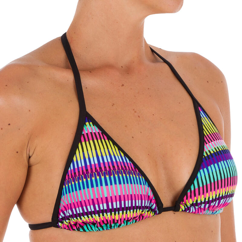 HAUT DE MAILLOT DE BAIN MAE TRIANGLE COULISSANT AVEC COQUES JAZZ MULTI
