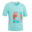 Camiseta de senderismo 7-15 años niña Hike 500 azul turquesa