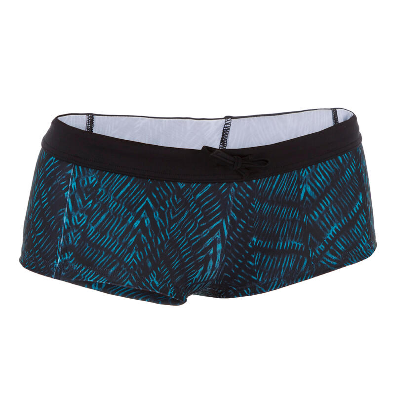 Bas de maillot de bain shorty femme AVEC CORDON DE SERRAGE VAIANA SHIBO BLEU