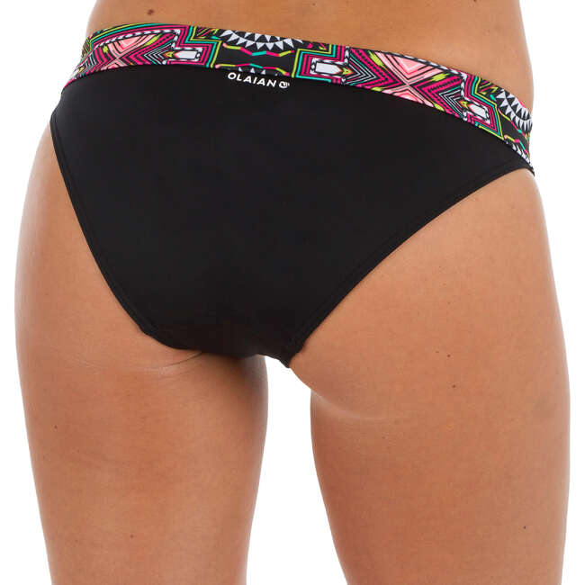 CUECAS DE BIKINI SURF CINTURA SUBIDA COM DOBRA MULHER NAO LONGI PRETO
