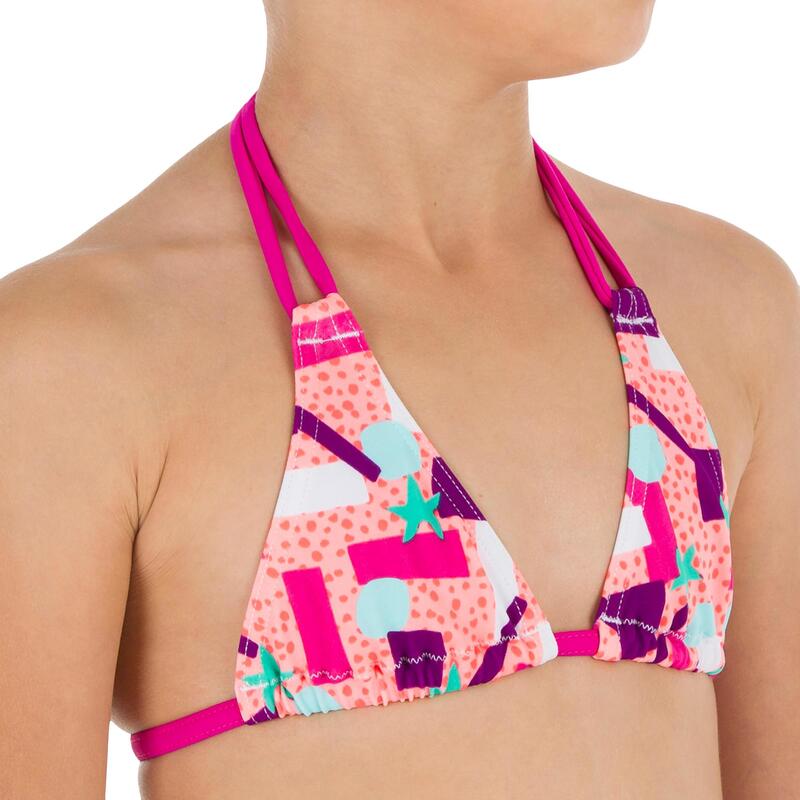 Maillot de bain 2 pièces fille TRIANGLE TALOO LAGOON CORAIL