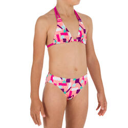 Maillot de bain 2 pièces fille TRIANGLE TALOO LAGOON CORAIL