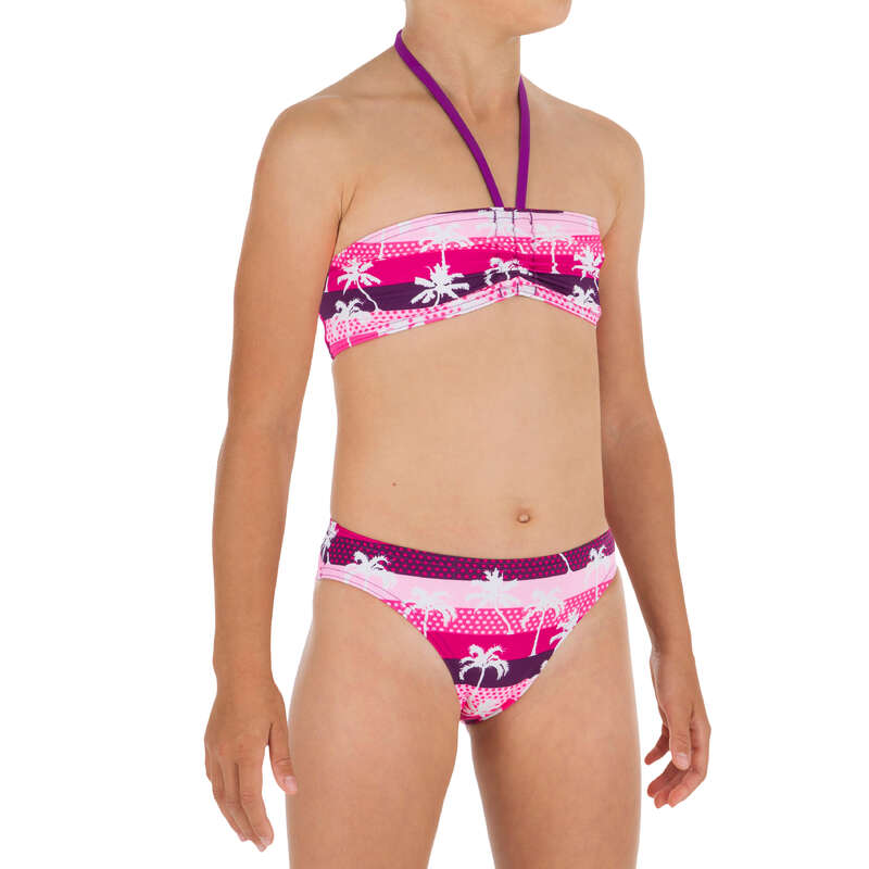 GIRL'S SWIMSUITS Surf - Lali 2P Bandeau - Palmy Pink OLAIAN - Surf Clothing