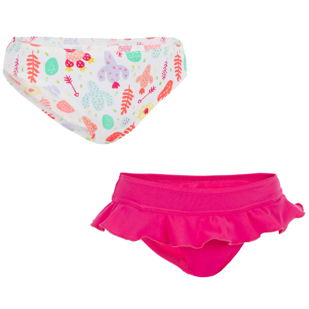 LOT DE 2 CULOTTES DE BAIN MADI SEYA rose