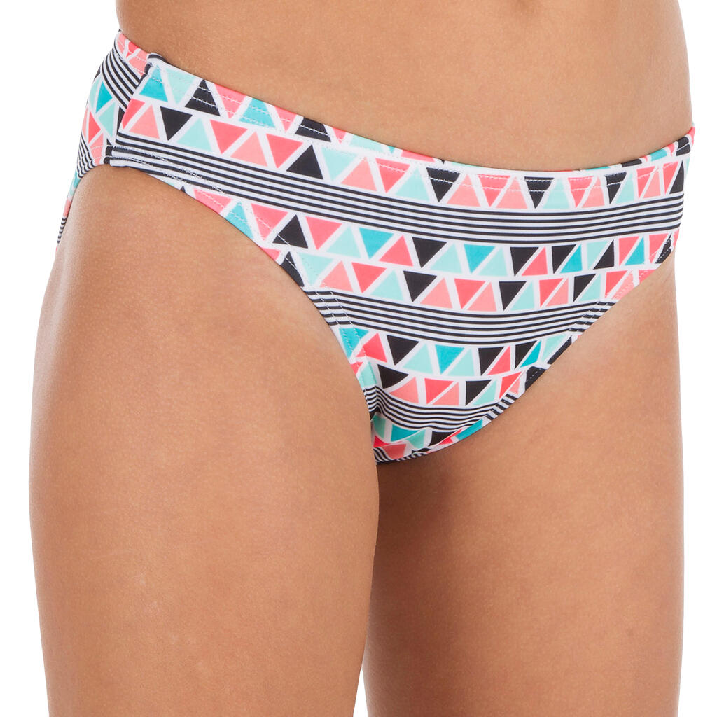 Bikini-Set Triangel Taloo Lilou Origami Surfen Mädchen neon-rosa