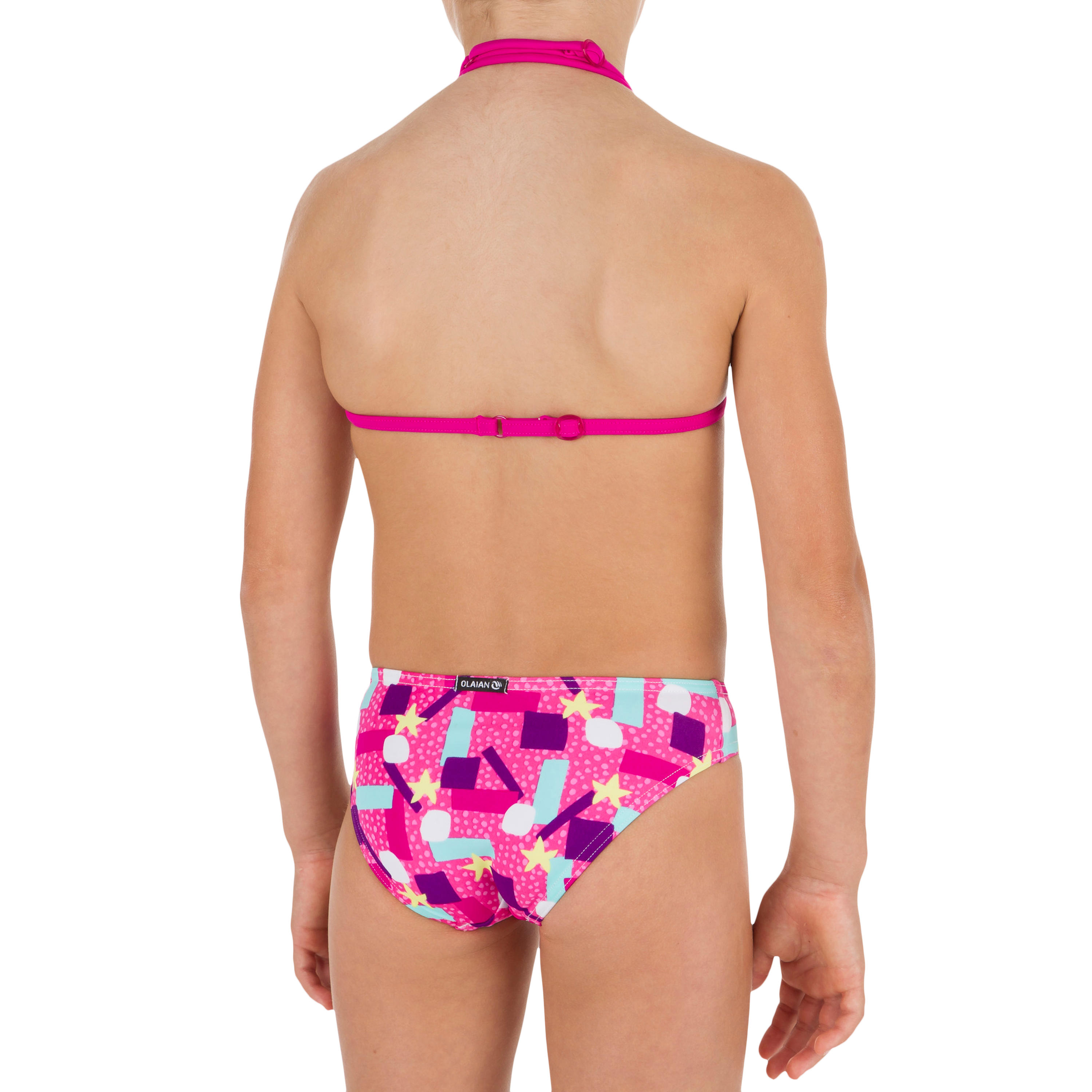 Taloo Girls' Two-Piece Triangle Bikini Swimsuit - Lagoon Pink 4/8