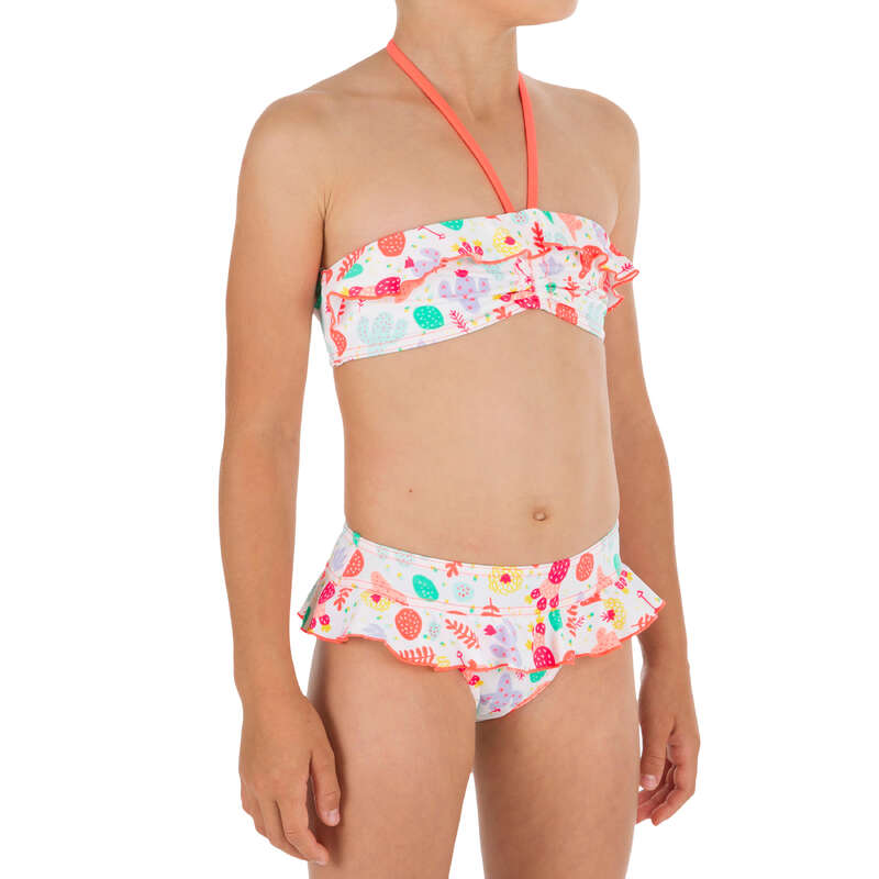 GIRL'S SWIMSUITS Surf - Lila 2P Bandeau - Seya White OLAIAN - Surf Clothing