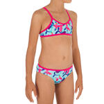 Olaian Meisjesbikini Met Topje Zonder Sluiting Boni Artree Blauw olaian kopen in de aanbieding