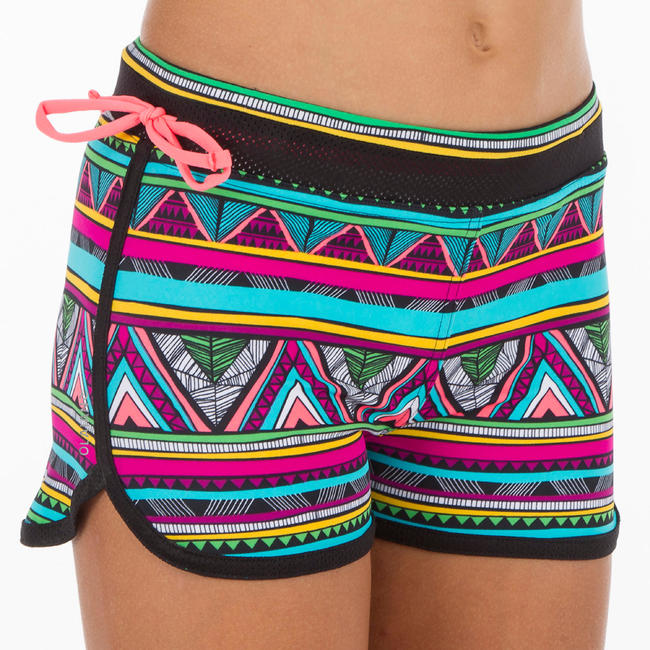 Mila Girls' Surfing Shorty Surf Shorts with Builtin Briefs Naimi