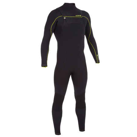 900 Men's 4/3 mm Neoprene Front Zip Surfing Wetsuit - Black