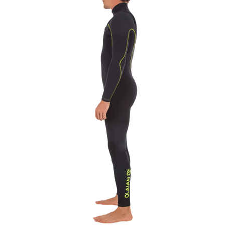 900 Men's 4/3 mm Neoprene Front Zip Surfing Wetsuit - Black