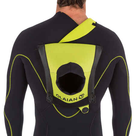 900 Men's 4/3 mm Neoprene Front Zip Surfing Wetsuit - Black