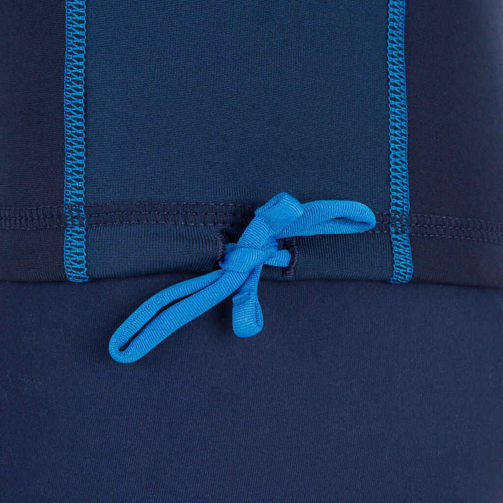 UV-Schutz-Shirt Fleece Surfen Kinder blau