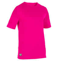 Children’s Short Sleeve UV Protection Surfing Water T-Shirt - Pink