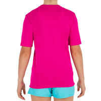 Children’s Short Sleeve UV Protection Surfing Water T-Shirt - Pink