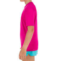 Children’s Short Sleeve UV Protection Surfing Water T-Shirt - Pink