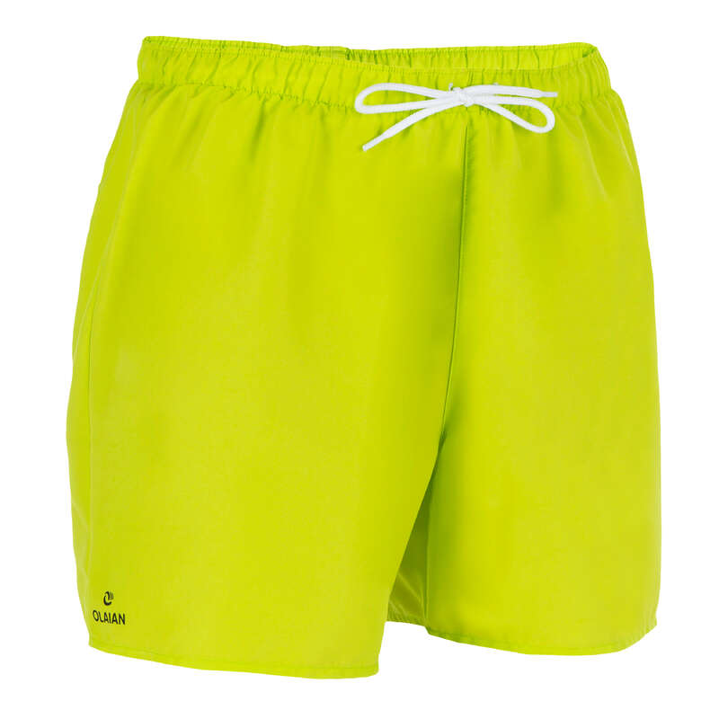 MEN'S BEGINNER BOARDSHORTS Swimwear and Beachwear - Hendaia S Boardshorts NT Green OLAIAN - Swimwear and Beachwear