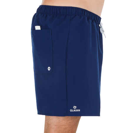 Pantaloneta playera de baño para hombre Olaian Hendaia azul