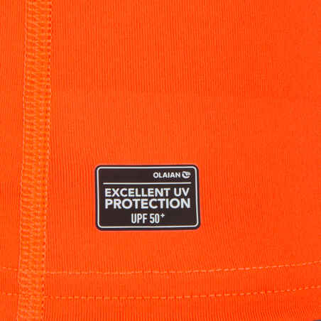 Men's short sleeve UV-protection T-shirt - 100 neon orange