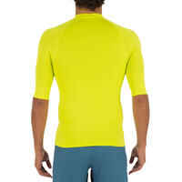 Men's short sleeve UV-protection T-shirt - 100 neon yellow