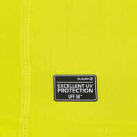 Men's short sleeve UV-protection T-shirt - 100 neon yellow