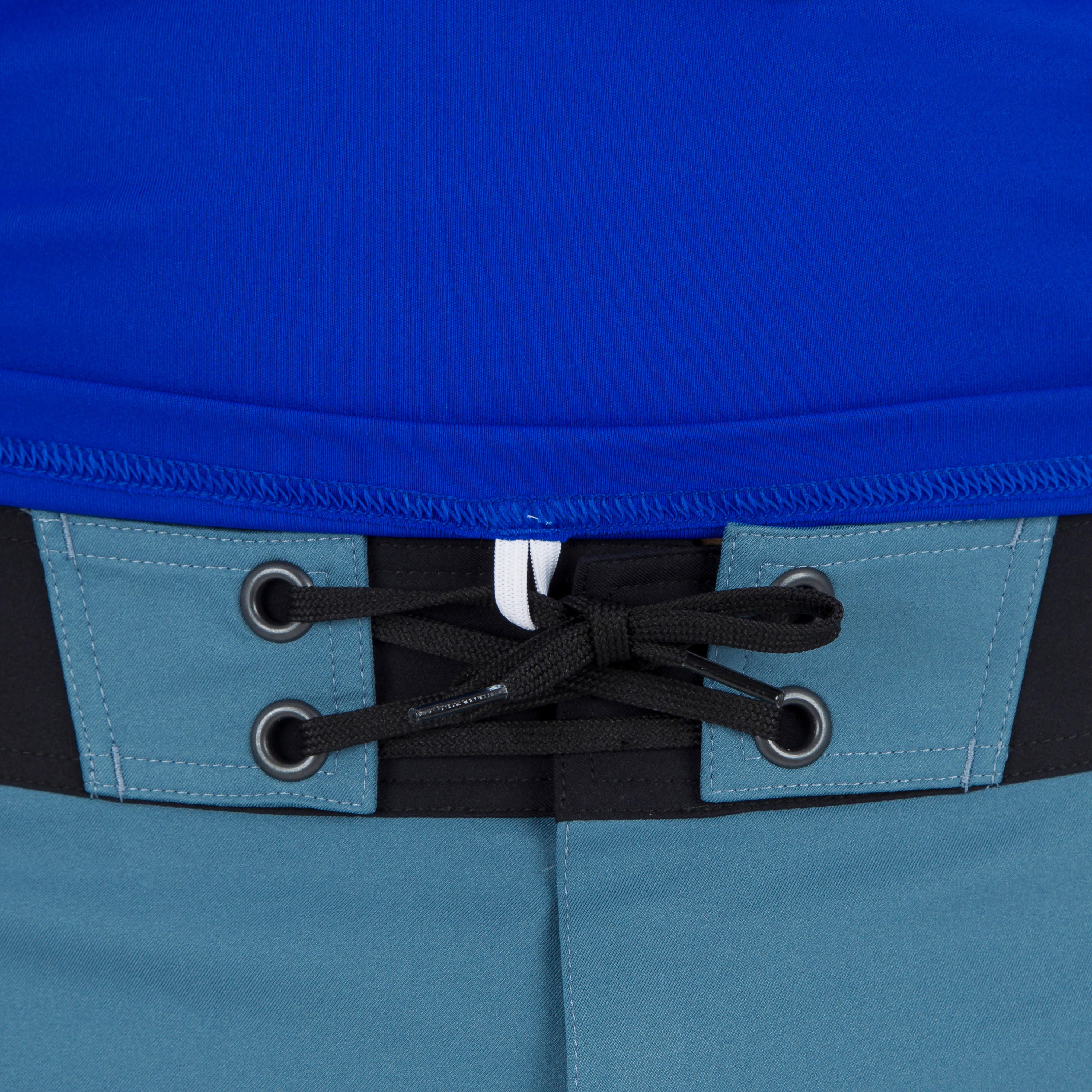 Men Surfing Rash Guard Half Sleeve Blue