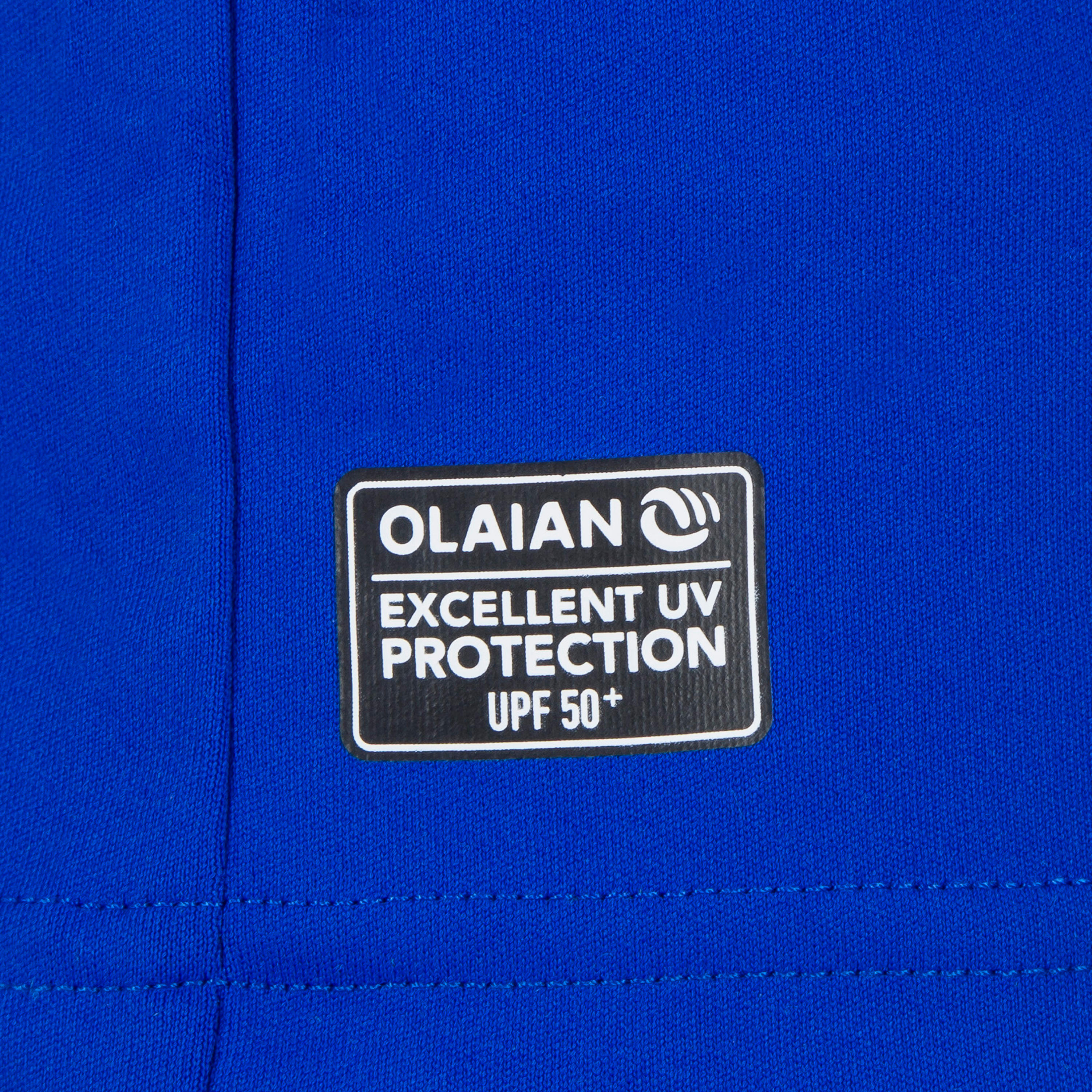 Men Surfing Rash Guard Half Sleeve Blue