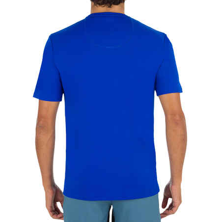 Men's Short Sleeve UV Protection Surfing Water T-Shirt - Blue