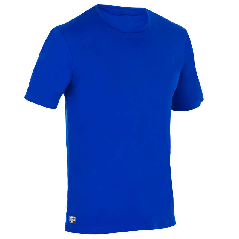 MEN SOLAR PROTECTION WEAR Snorkeling - Men's UV Water T-Shirt - Blue OLAIAN - Snorkeling Accessories