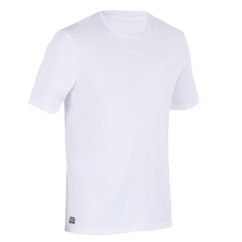 Men's surfing short-sleeve anti-UV WATER T-SHIRT - White