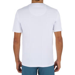 T-shirt vattensport UV-skydd kort ärm WATER Herr vit