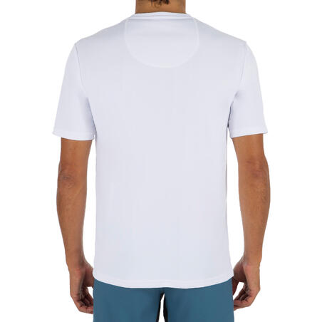 WATER TEE SHIRT top anti UV surf Manches Courtes Homme  Blanc