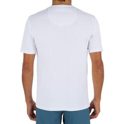 WATER TEE SHIRT top anti UV surf Manches Courtes Homme  Blanc