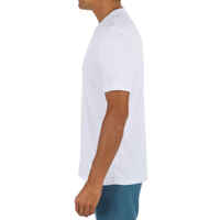 Men's surfing short-sleeve anti-UV WATER T-SHIRT - White