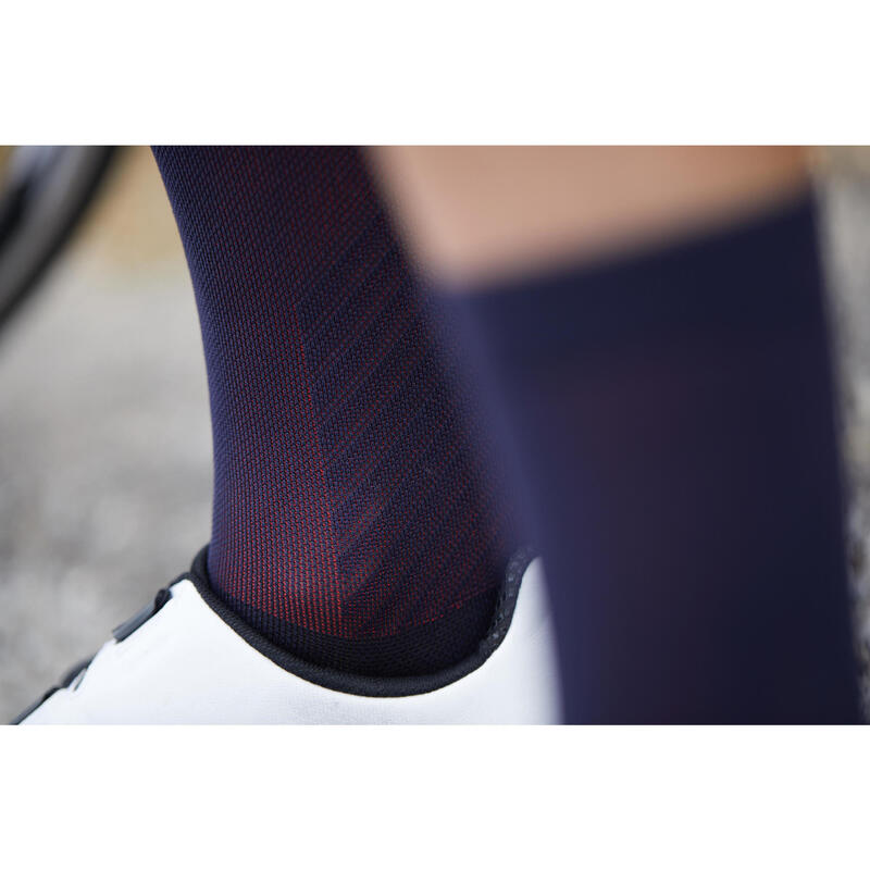 Chaussettes Vélo ROADR 900 noir/rose