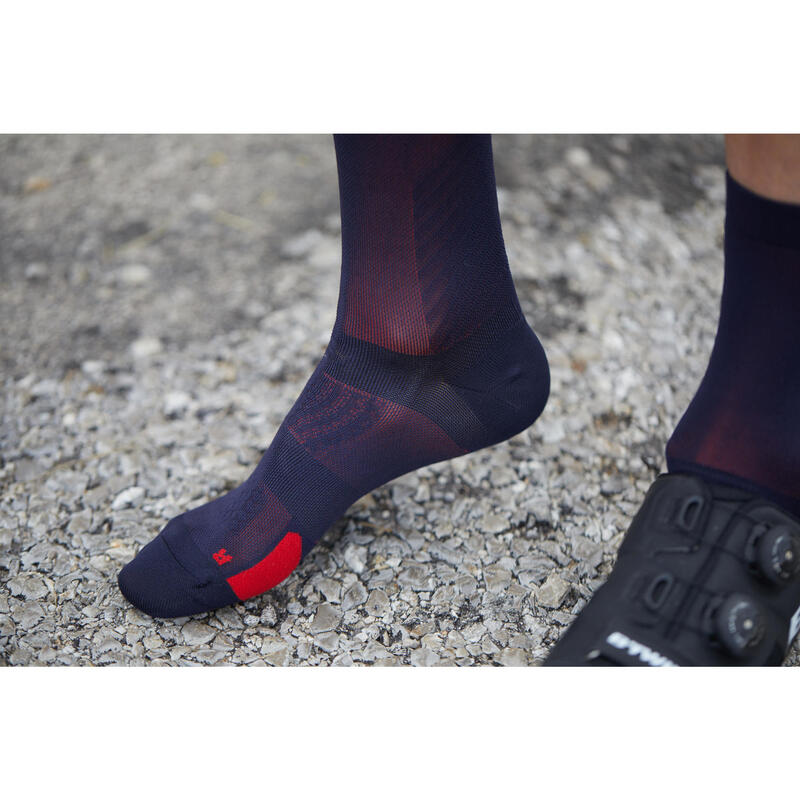 Chaussettes Vélo ROADR 900 noir/rose