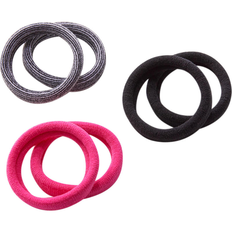 Cardio Fitness Hair Tie Black Pink Grey